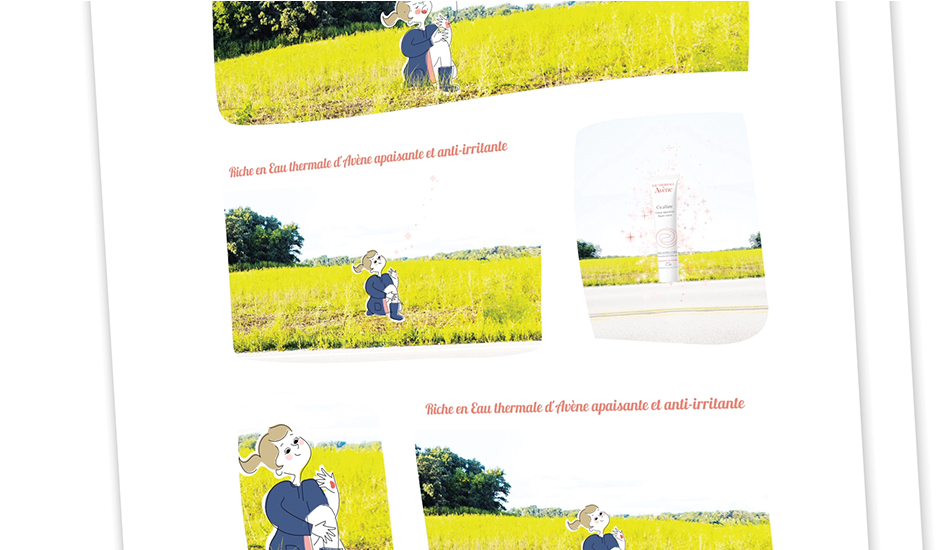 Avène Cicalfate - Planche de bande dessinée en technique de collage 5